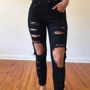 LF | Jeans | Carmar Lf Black Distressed 